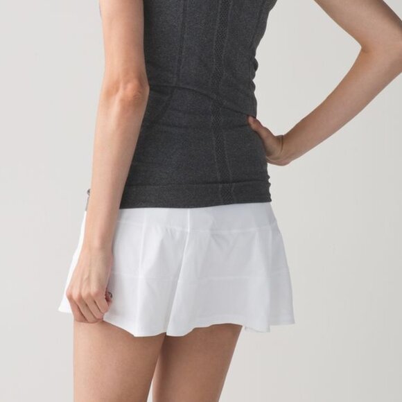 NEW Lululemon Pace Rival Skirt (Tall) *4-way Stretch 15" White size 10 - Picture 7 of 10
